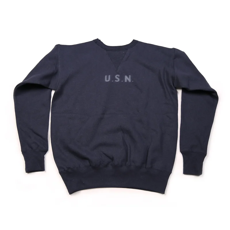 

Bronson Repro 1940s USN Training Plain Sweatshirt Vintage Naval Clothing For Men Military Pullover