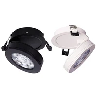 led black and white downlight 5w 7w 10w 12w spotlight ac85 265v led foldable recessed downlight ceiling light home lighting