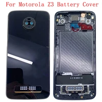 battery cover rear door panel housing back case for motorola moto z3 battery cover with middle frame replacement parts