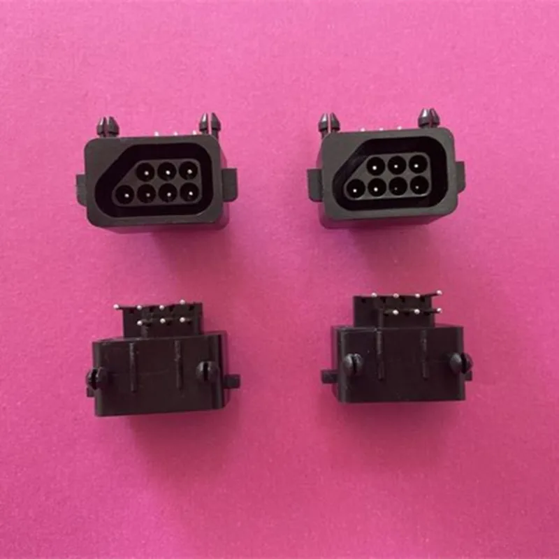 

1000pcs 180/90 Degree 7 Pin Female Head Connector Socket Slot for NES