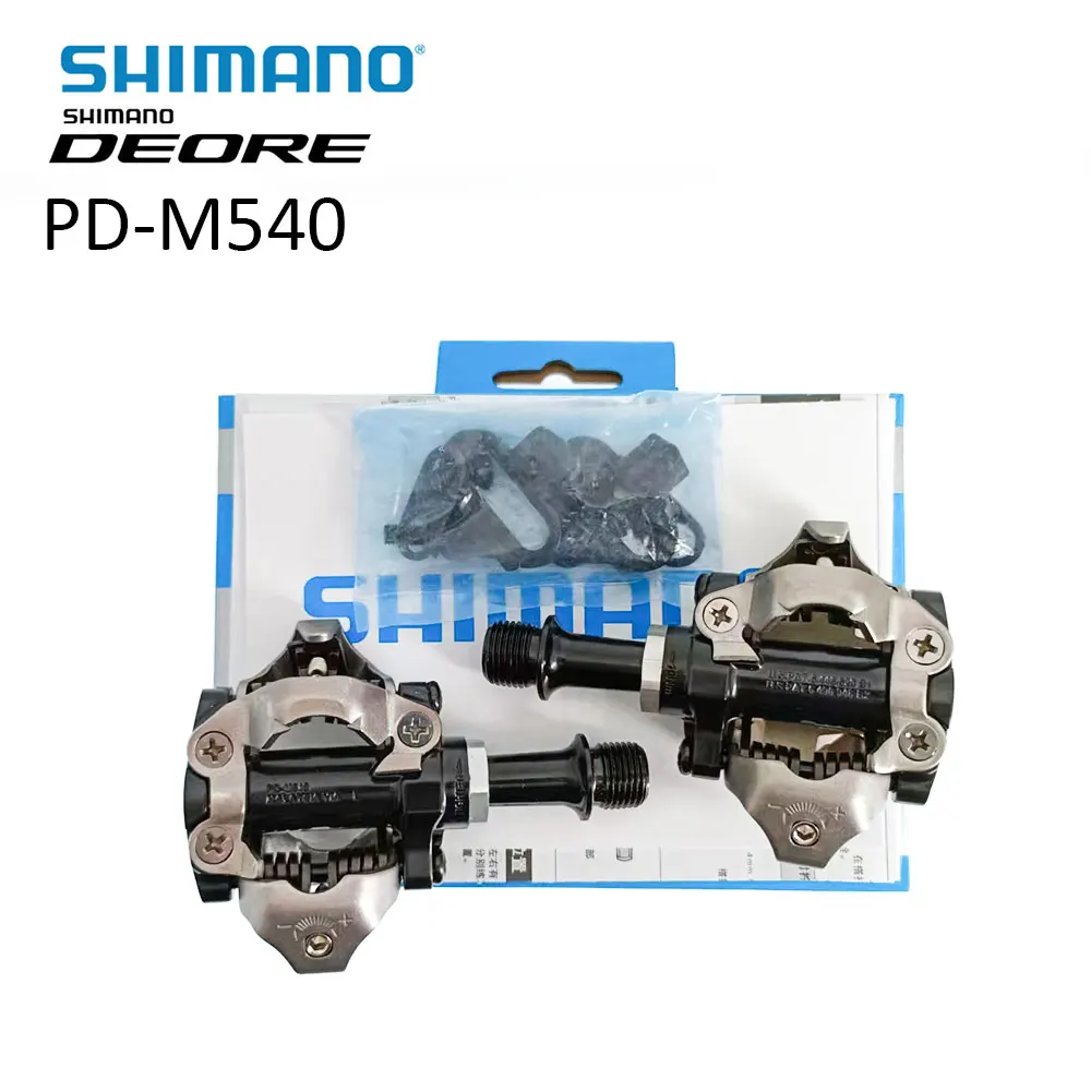 

Педаль для горного велосипеда Shimano DEORE PD M540, самоблокирующиеся педали для пересеченной местности с шипами SH51, запчасти для горного велосипеда