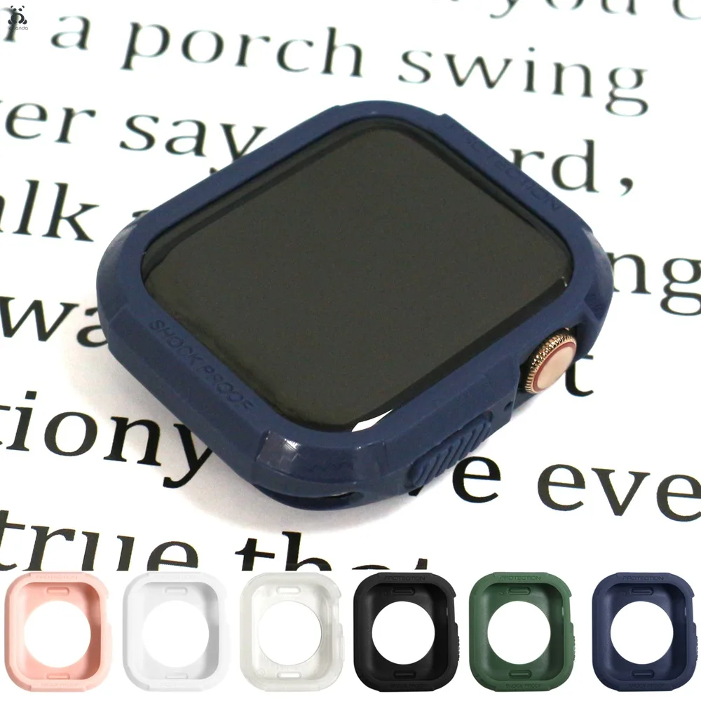 Мягкая задняя крышка для часов серии 7 6 SE 5 4 3 2 1 современный дизайн защитный