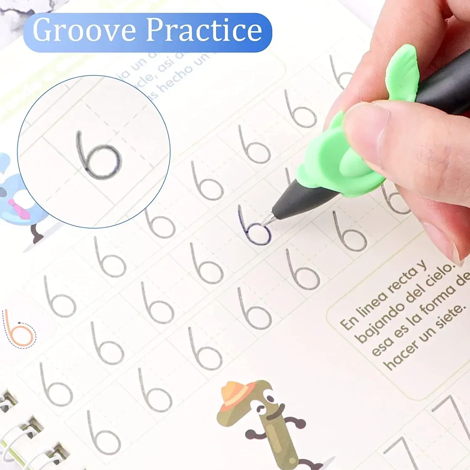 4-книга книга по репециям испанская детская игрушка каллиграфия детские