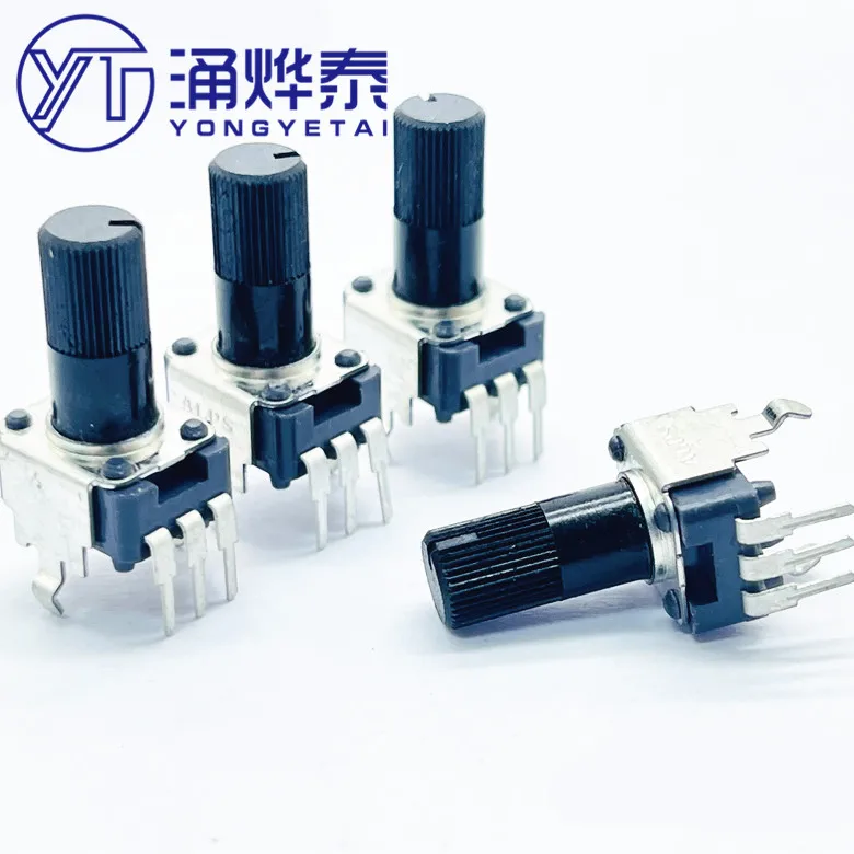 YYT 2 шт. RK09 тип одиночный потенциометр B10K усилитель ручка регулировки громкости