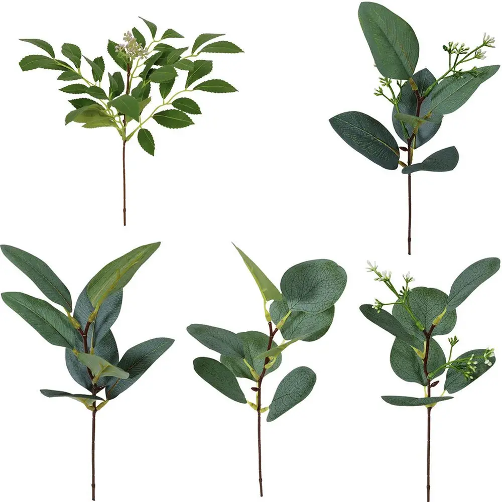 

Arrangement Greenery Stems Wedding Ornament Wedding Party Fake Plants Eucalyptus Leaves Artificial Plant With Flowers