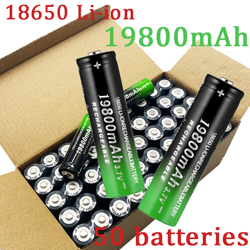 

2023 Nieuwe Hoge Kwaliteit 18650 3.7V 19800Mah Oplaadbare Batterij Geschikt Voor Elektrisch Speelgoed, Rekenmachines, Zaklampen