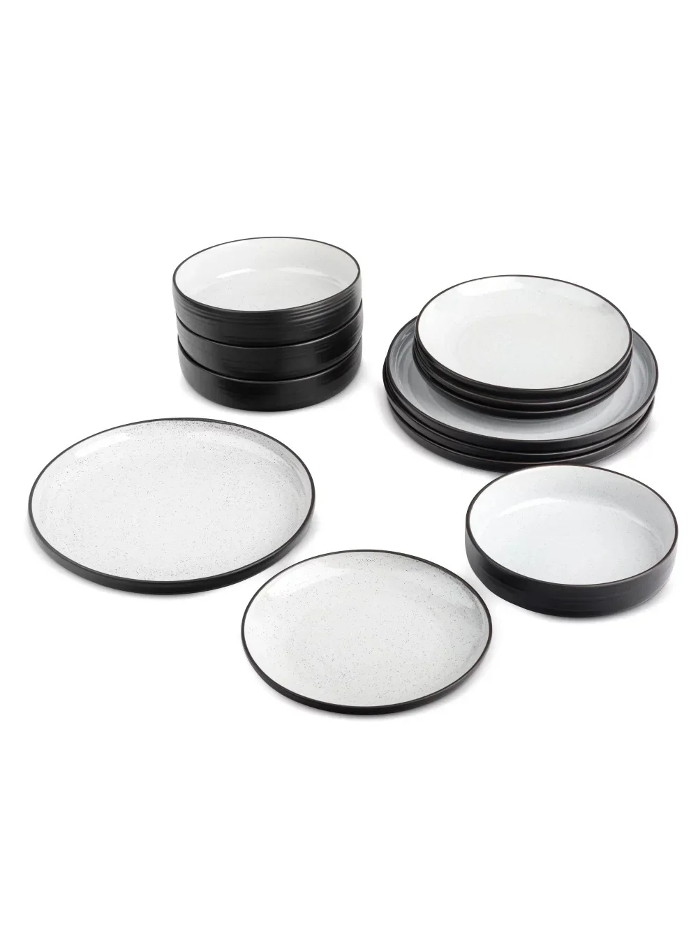 

Yellowstone 12-Piece Ceramic Dinnerware Set, Beth Collection