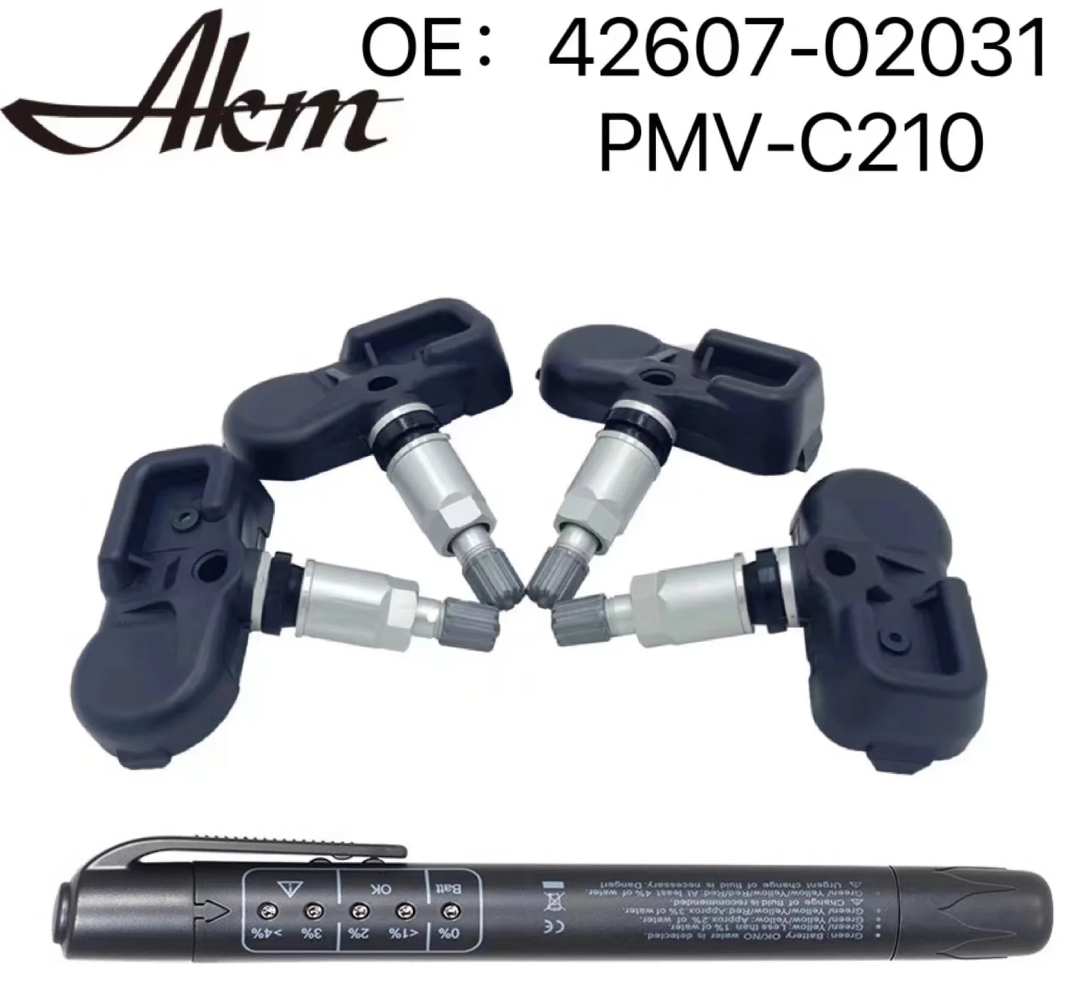 4pcs 4260702031 PMV-C210 TPMS Sensor Tire Pressure Monitoring System+brake Oil Pen For Toyota RAV4 Lexus CT ES LX NX RX