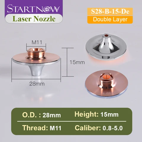 Startnow HANS хромированная насадка для лазерной резки Precitec Raytools WSX 0,8-5,0 мм