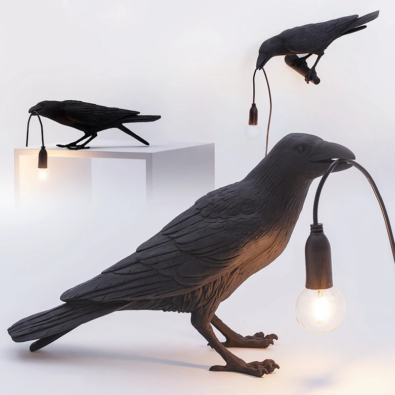 

Decor Desk Lamp Bedroom Home Resin Night Living Night Room Bird Bedside Designer Desk Italian Lamp For Table Light Lamps