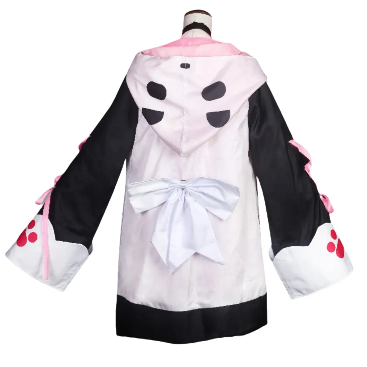 Костюм для косплея Сасаки из аниме Виртуальный идол розовое пальто с капюшоном и