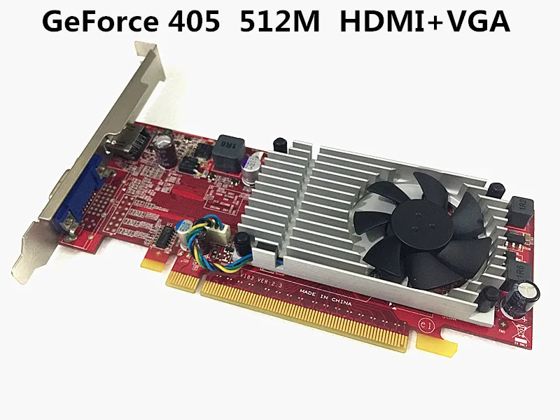 

High Quality video Card for GeForce405 GeForce 405 G405 512M PCI-E Desktop video card HDMI+VGA