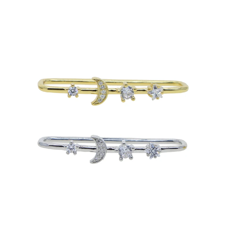 Серьги-клипсы женские с фианитом 5 А |