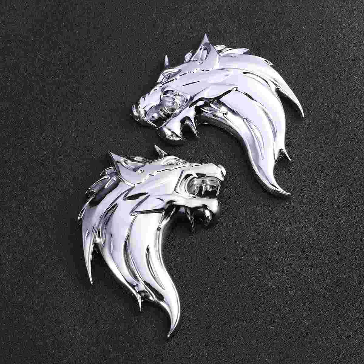 

3D Metal Car Decor Sticker Car Car Badge Sticker Wolf Head Car Sticker Decal Stickers Refit Auto Badge Sticker