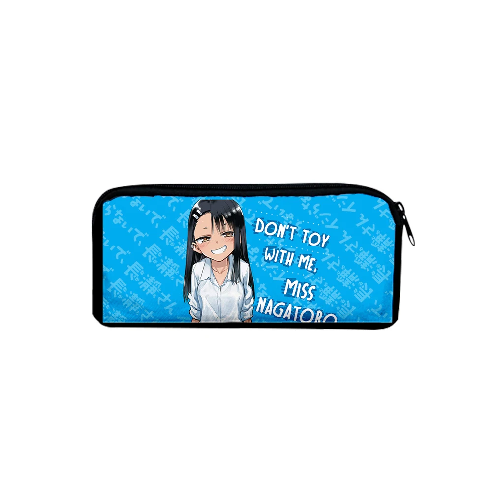 

Personality Pen Bag 2022 3D Nagatoro Anime Women Boy Girl Pencil Box Child stationery Storage Bag Pencil bag