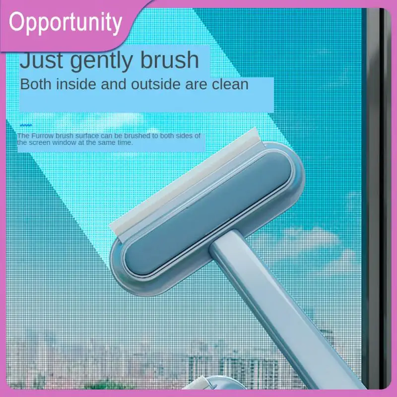 

Щетка для экрана Бытовая для влажной и сухой чистки, скребок для окон, Бесконтактный очиститель стекол, инструменты для домашней уборки, двусторонний