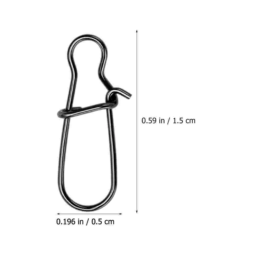 100 шт. крючок для приманки ежедневного использования Duo Lock Snap рыболовные защелки