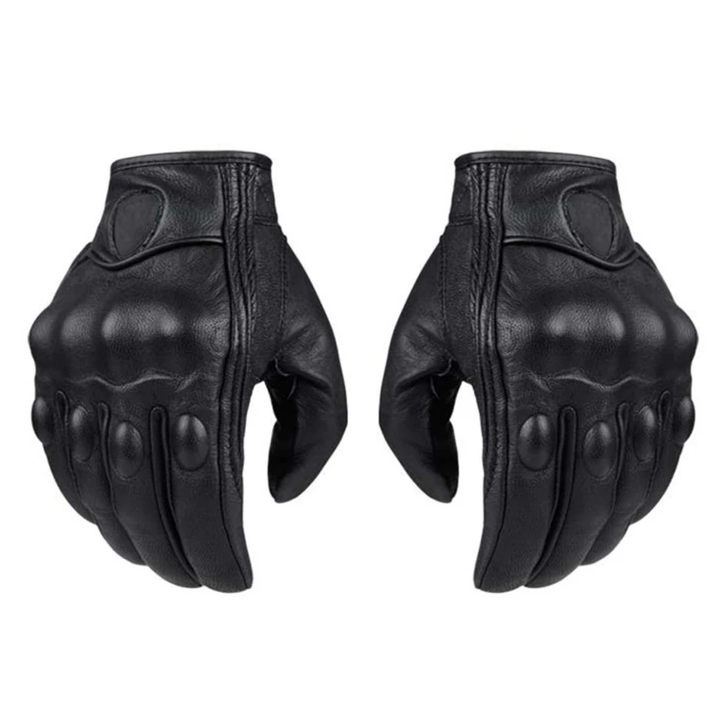 

Motorsports Motorcycle Gloves Men, Full Finger Riding Gloves,Leather Grip Gloves,Road Racing, Motocross Gloves D0UC