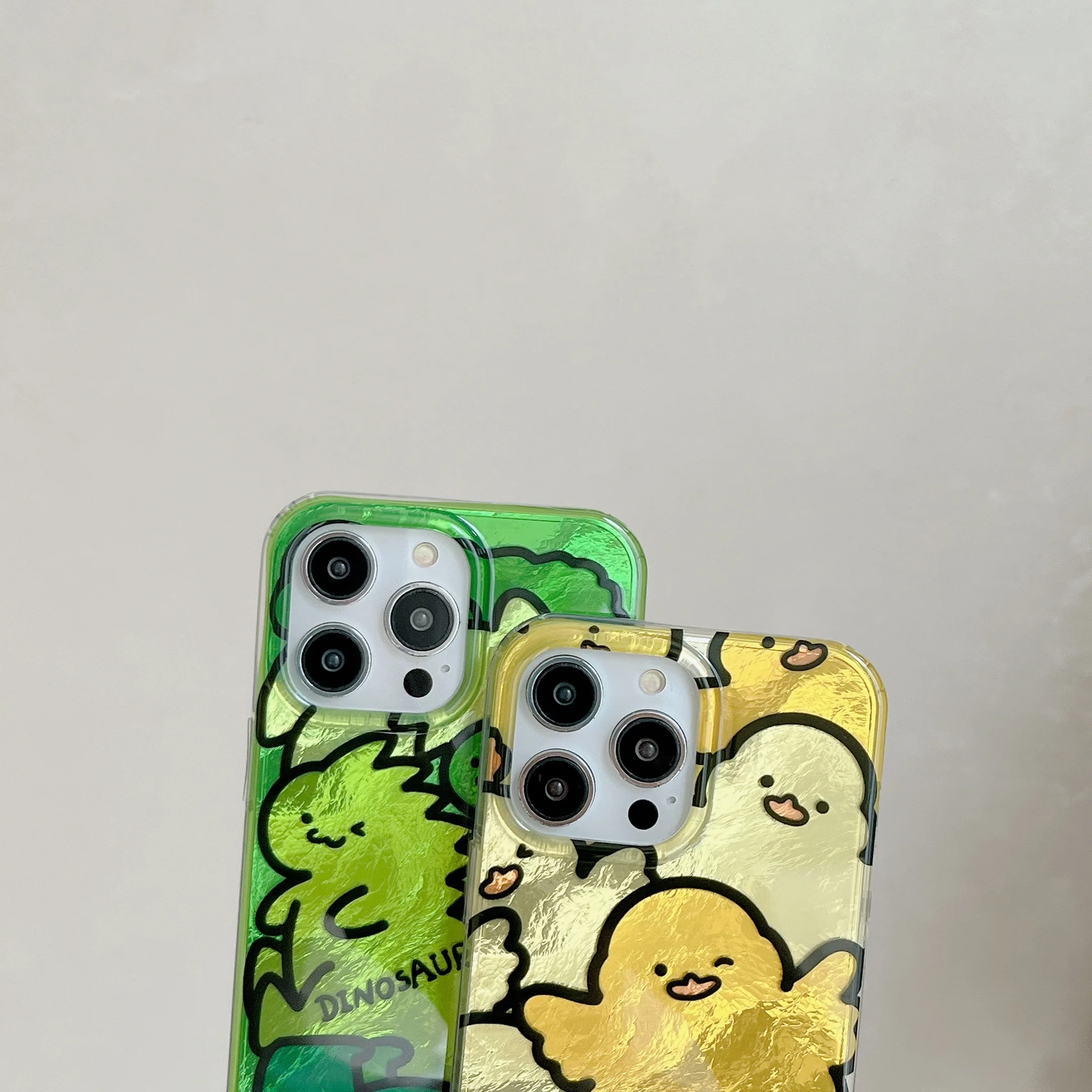 Чехол для телефона с маленькой уткой и динозавром IPhone 15 15pro 15promax 14 14pro 14promax 13 13pro 12