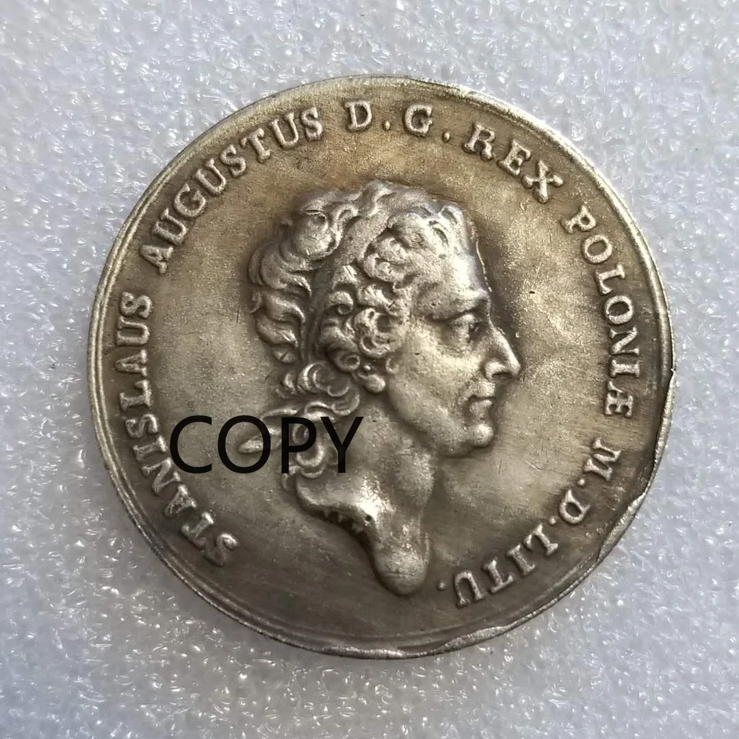 

Antique Craft 1771 Polish Silver Dollar Commemorative Coin Replica Coin