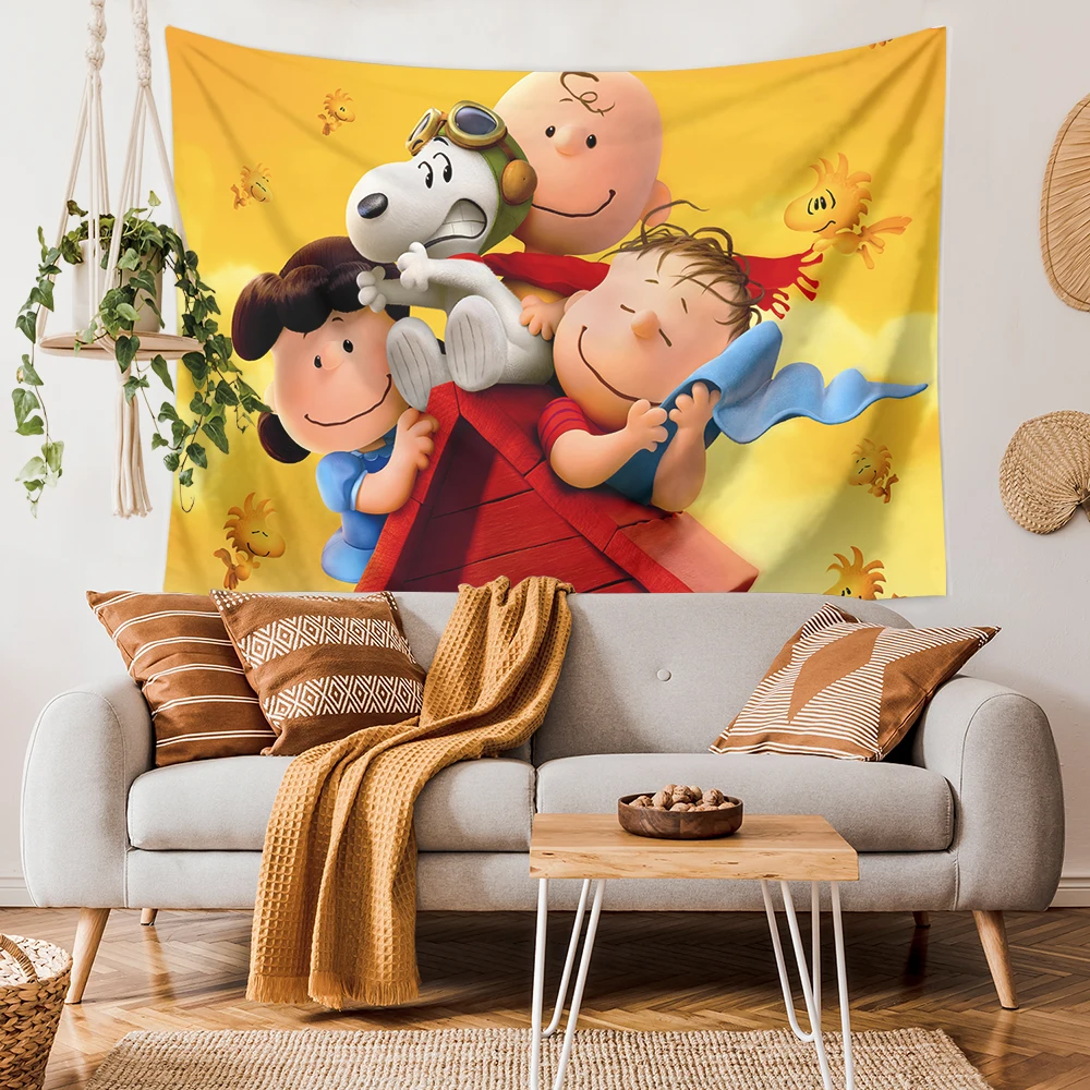 

Halloween Tapestry Wall Hanging Cute Animals Anime Kawaii Room Decor For Living Room Bedroom Dormitory Beach Towel