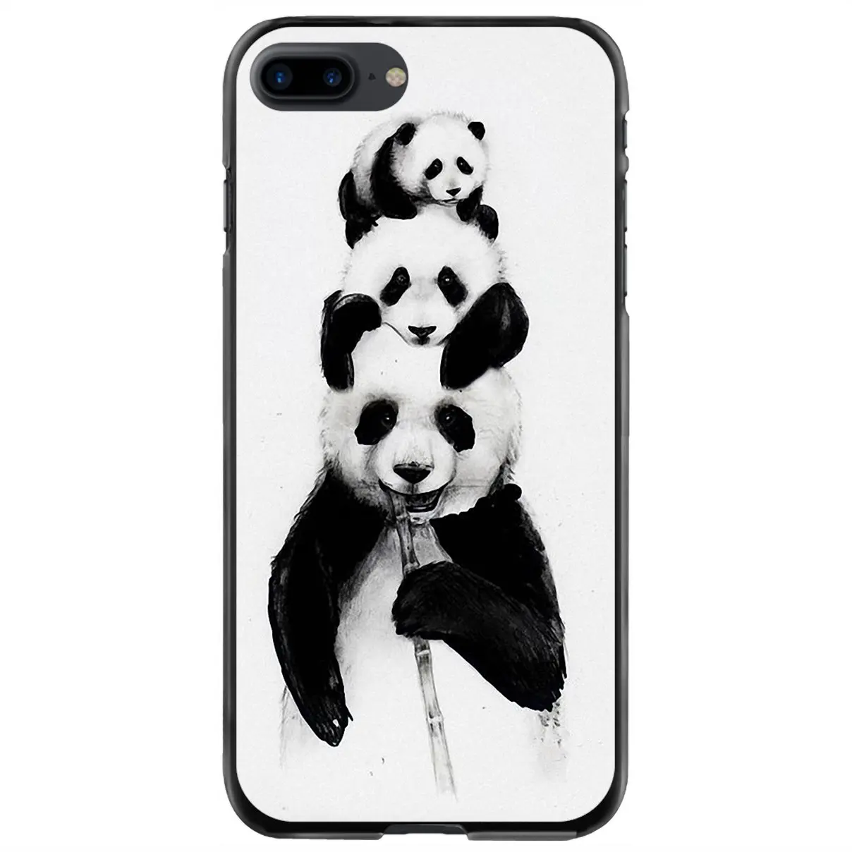 

Жесткий чехол для телефона iPhone 11 12 13 14 Pro MAX Mini 5 5S SE 6 6S 7 8 Plus 10 X XR XS panda smoking
