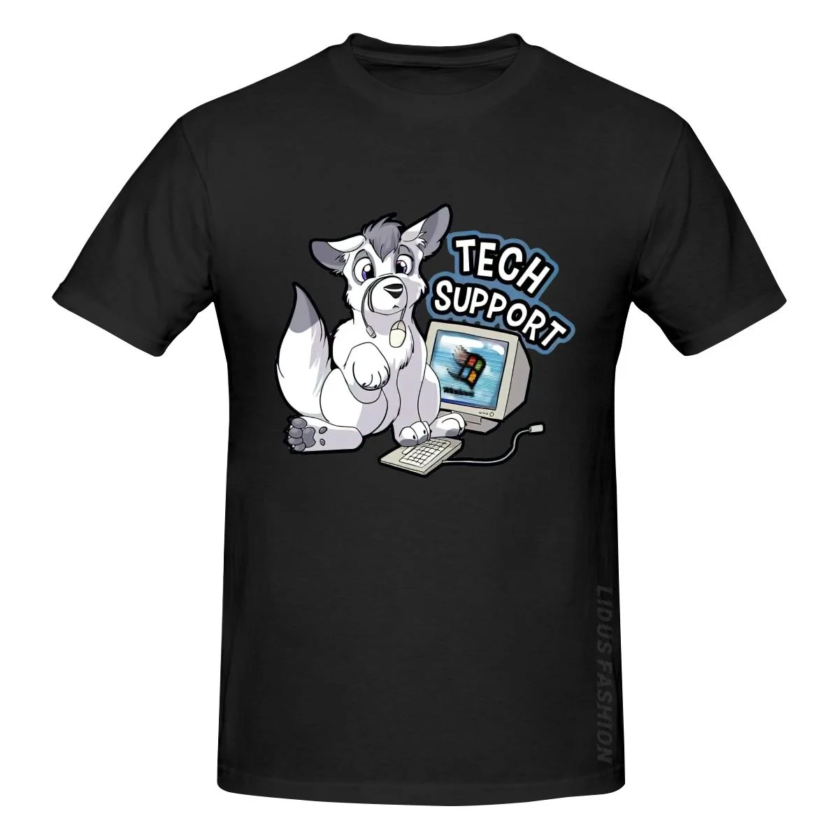 

New Tech Support Furry Furrie Furrys Furries Dog Doggo Canine Wolf Cute Adorable T Shirt Clothing Graphics Tshirt T-shirt Tee