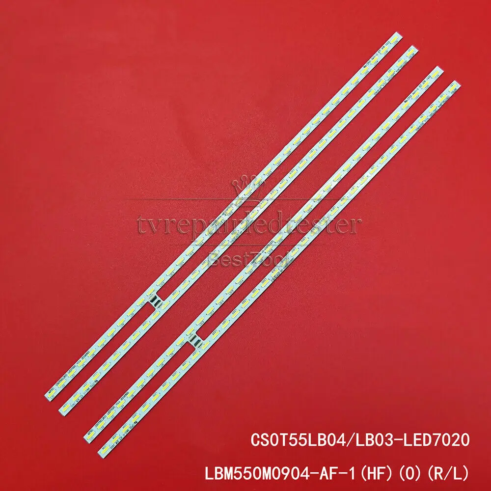 

4 светодиодный ных ленты для L55E5620A-светодиодный 55X9600UF UD55B6000ID CS0T55LB03 светодиодный 7020