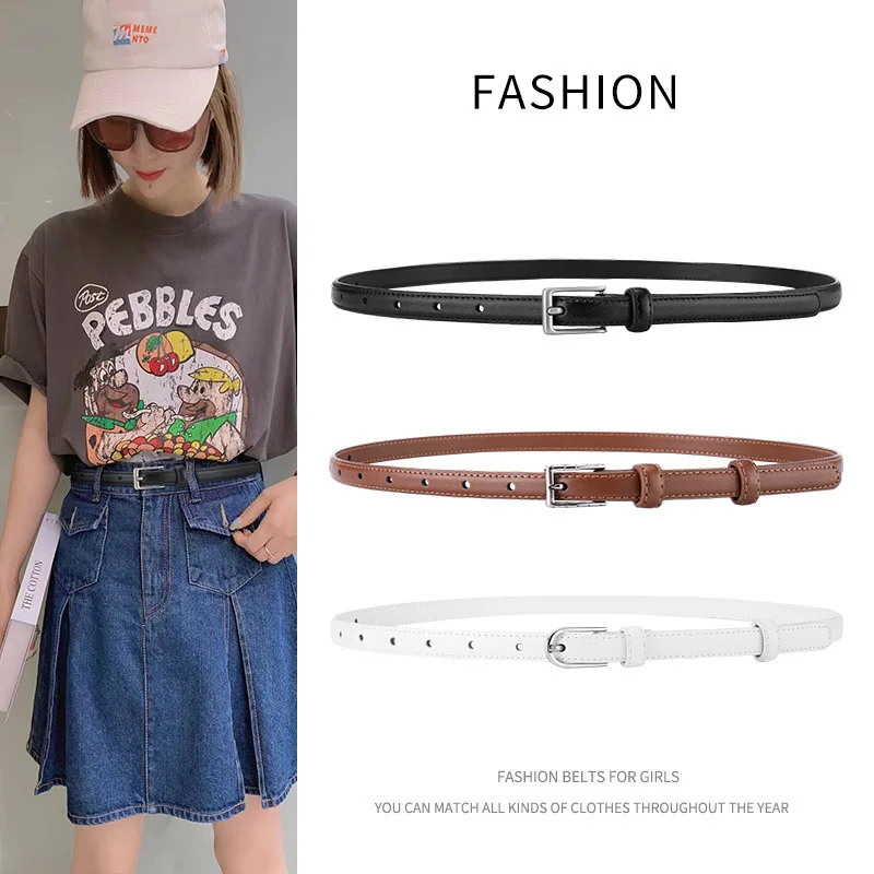 

Women's Belts Luxury Brand Designer Belts Simple Fashion Matching Jeans and Trousers Decorative Belts High Quality Alloy