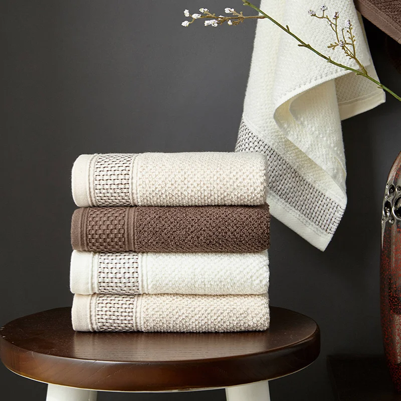 

Nordic Style Simple Face Towel 100% Cotton Soft Absorbent Towel Set 1/3/5 Pcs Home Bathroom Towels For Adult High Quality