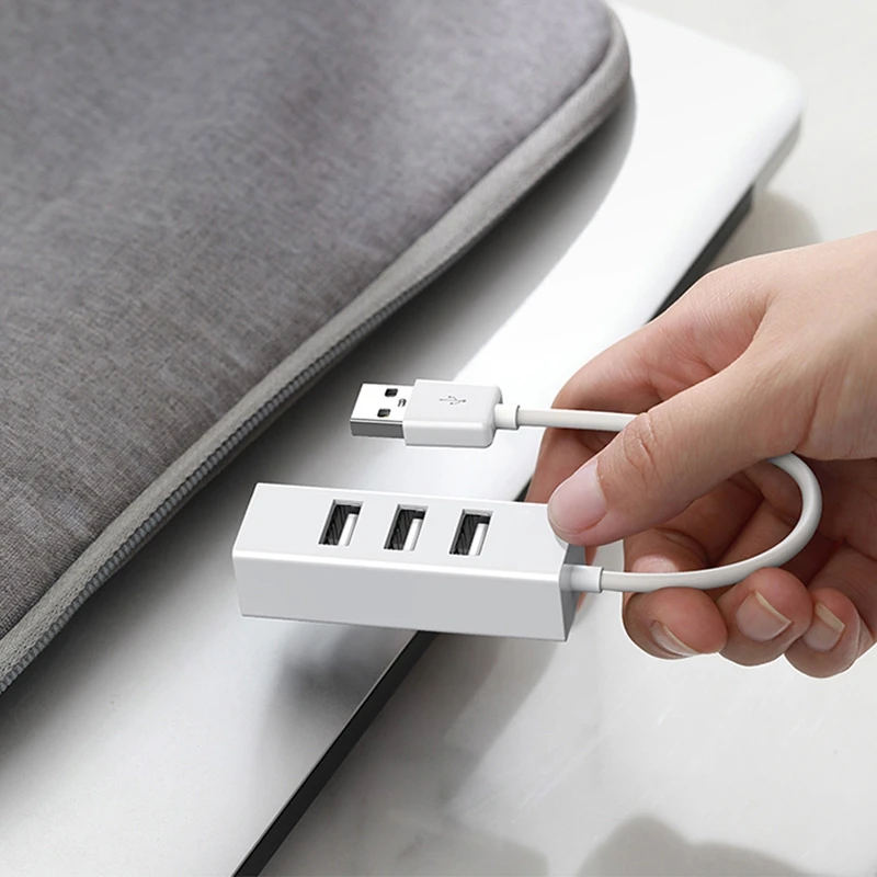 USB 2.0 Hub 4 Port Ultra Slim High Speed Extension Splitter Adapter for Laptop Cable For Mouse Keyboard PC Accessories | Компьютеры и