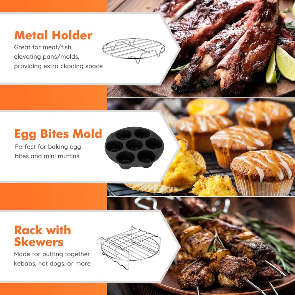 Аксессуары для квадратной фритюрницы мгновенных фритюрниц Vortex Plus COSORI 6.4L Tefal XXL 6.2L