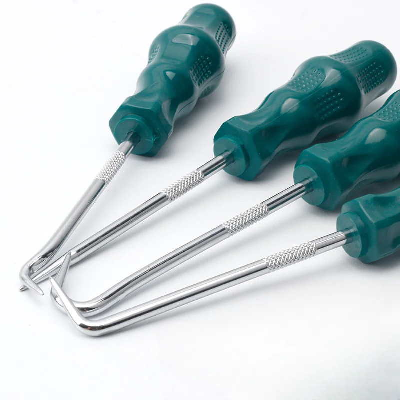 

Car Oil Seal Puller Screwdrivers Set 4PCS Car Oil Seal Removal Tool Kit Precision Pick And Hook Set For Gasket Hoses O-Ring
