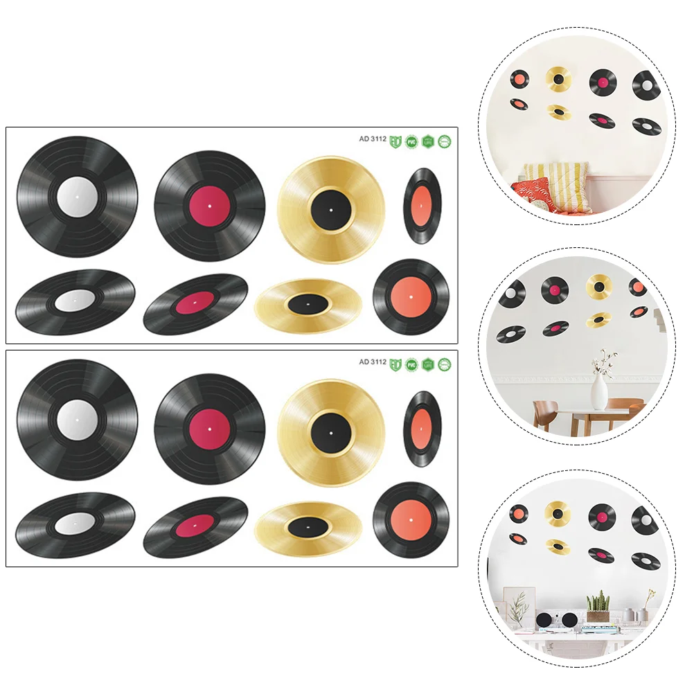 

Wall Vinylrecord Stickers Sticker Musical Decordecals Backdrop Number Party Bedroom Note Removable Decal Studio Art
