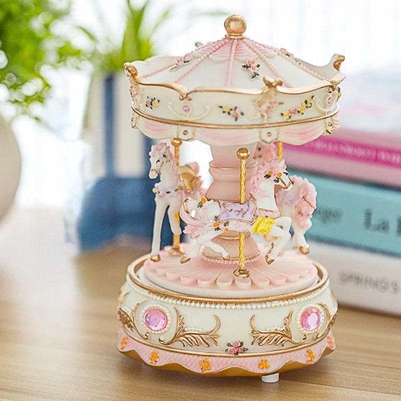 

music Merry-go-round box music box creative birthday gift for girls and children girlfriends gifts home decoration crafts