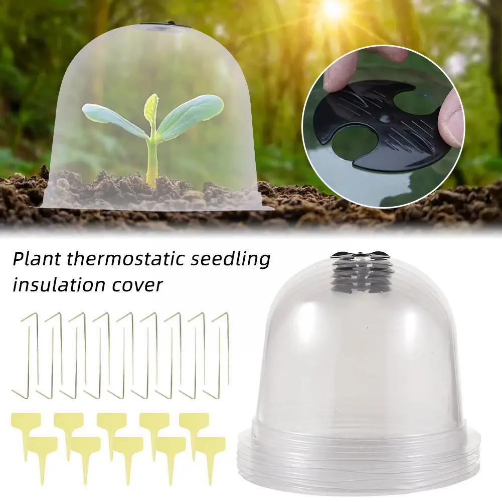 

Plant Thermostatic Seedling Insulation Cover Plastic Cover Breathable Planting Seedling Moisture Insulation Protective Main Y6i5