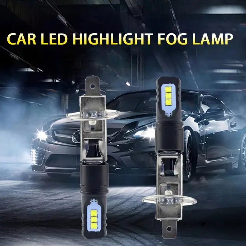 

Противотуманные фары H3/H1, 80 Вт, Csp 2525, 6 светодиодов, эффективные прочные Автомобильные светодиодные противотуманные фары, универсальные Противотуманные фары дальнего и ближнего света, автомобильные принадлежности