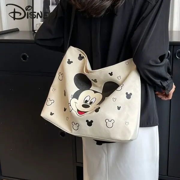 Disney Mickey New Women's Crossbody Bag Fashion Casual Shoulder Bag Cartoon Multi Functional Large Capacity Commuter Bag
