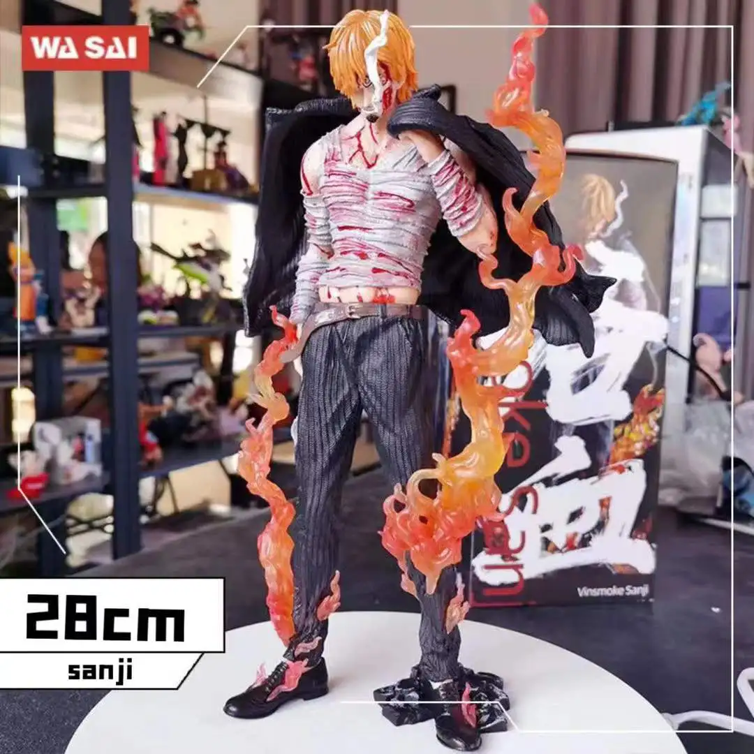

28cm Anime One Piece Figure Banpresto Vinsmoke Sanji Action Figures Model Ver. PVC GK Roronoa Collection Ornament Toys Gift