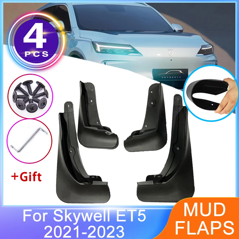 

Автомобильные брызговики для Skywell ET5 Skyworth EV6 2021 2022 2023 Брызговики передние и задние крылья Брызговики Защита колес Аксессуары