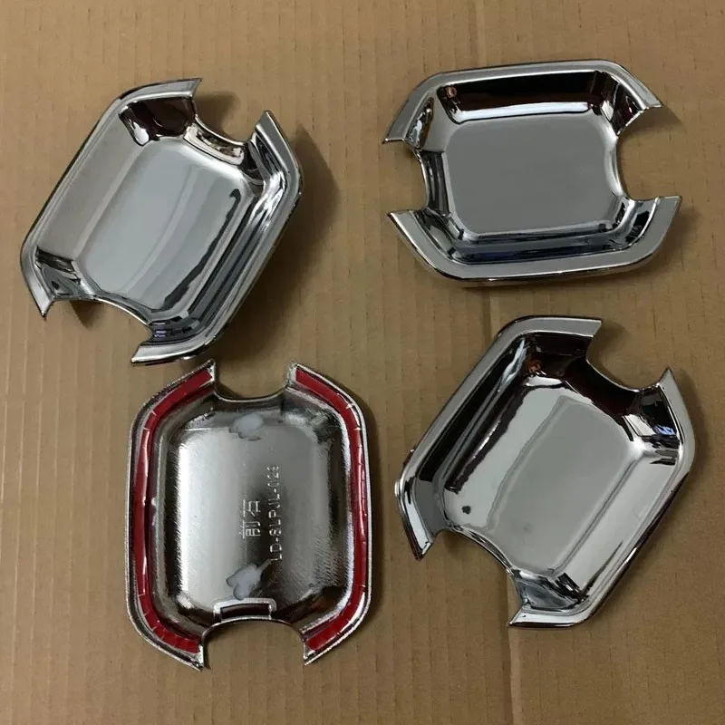 Фото Для Mitsubishi Pajero V93 V97 2007-2020 годов, накладки на ручки дверей, декоративные полосы от царапин, внешняя отделка ручек №2