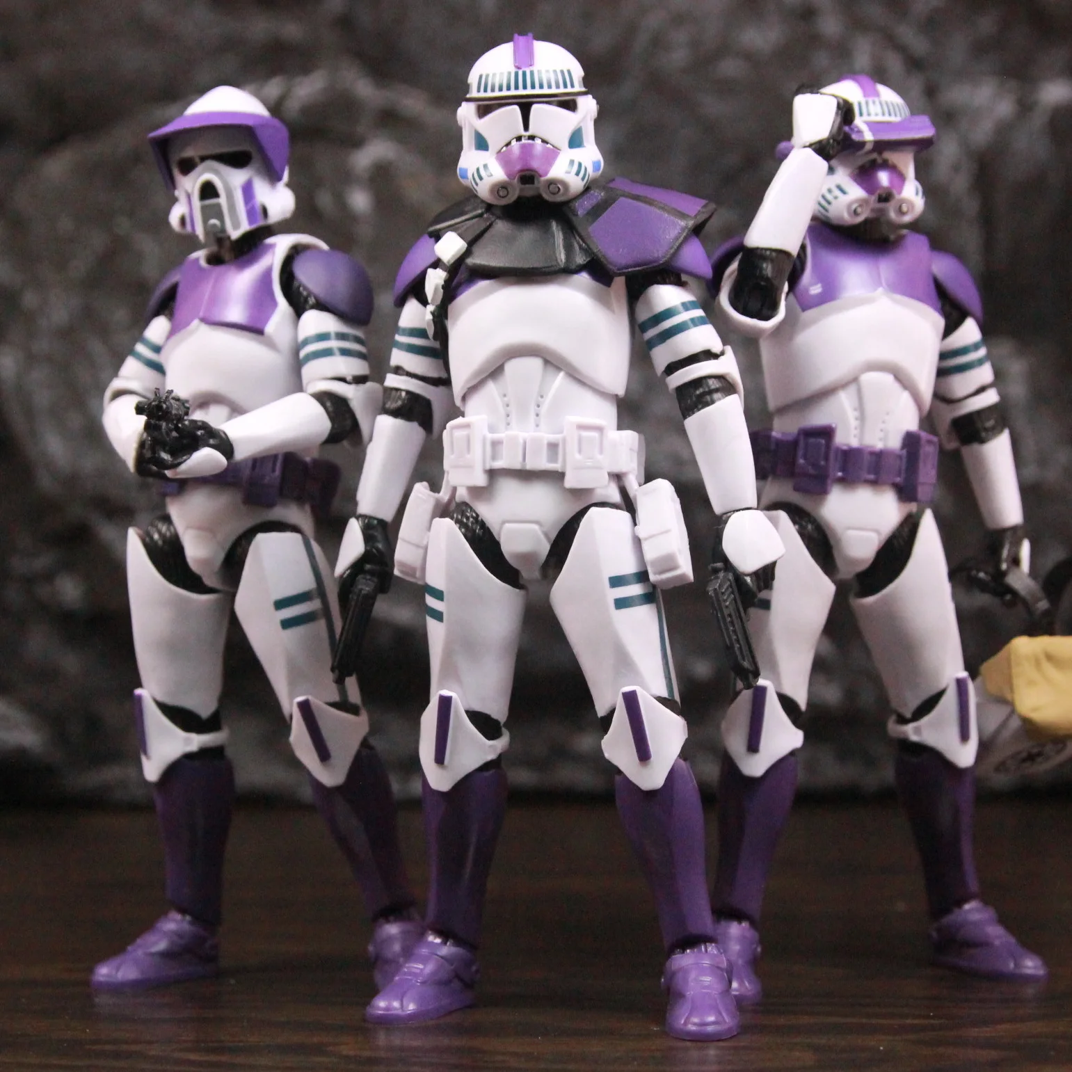 Фото Новое тело 187-го легиона Фиолетовая фаза II P2 ARF Trooper Commander Scout 6 дюймов Фигурка Mace Windu Republic Grand Army Clone Toys №1