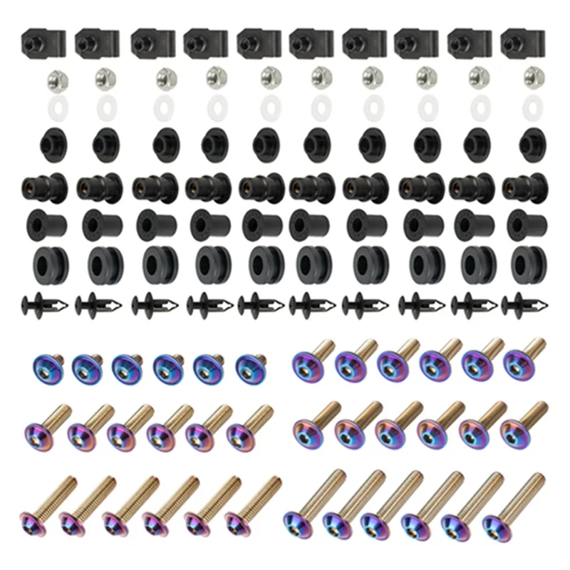 

Motorcycle Color Stainless steel Fairing Bolt Screw Fastener Hardware For Yamaha YZF R1 YZF R6 R6S
