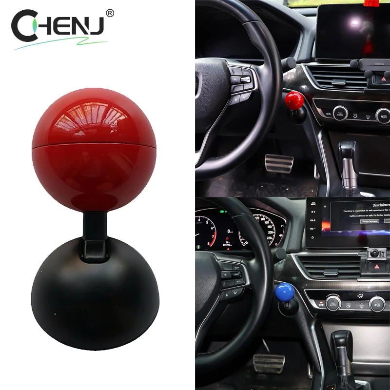 plastikowy przycisk do uruchamiania i zatrzymywania silnika samochodu. Декоративный аксессуар с функцией одной