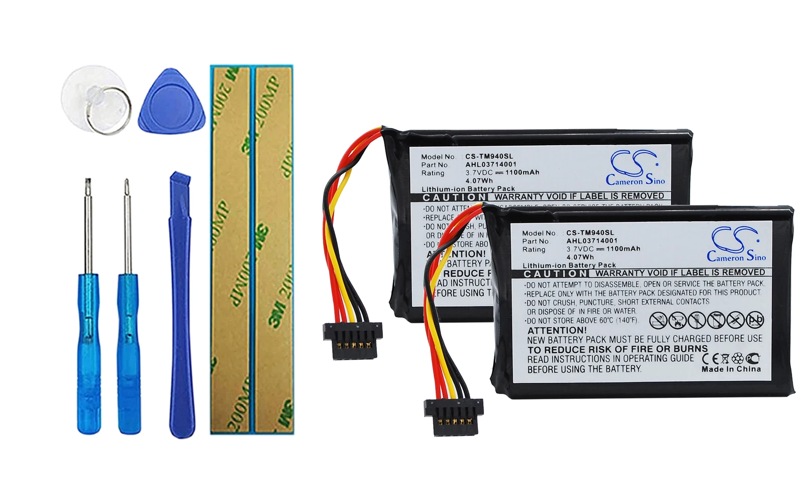 

Аккумулятор для TomTom Go 940, Go 940 Live AHL03714001, 2 шт.