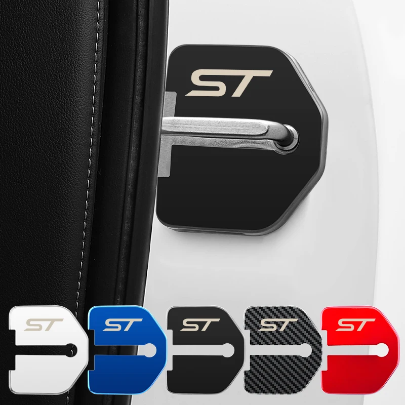4 шт. защитные наклейки-пряжки для Ford ST Focus X 2 3 Kuga Fiesta Mondeo Ecoboost Auto Car Styling