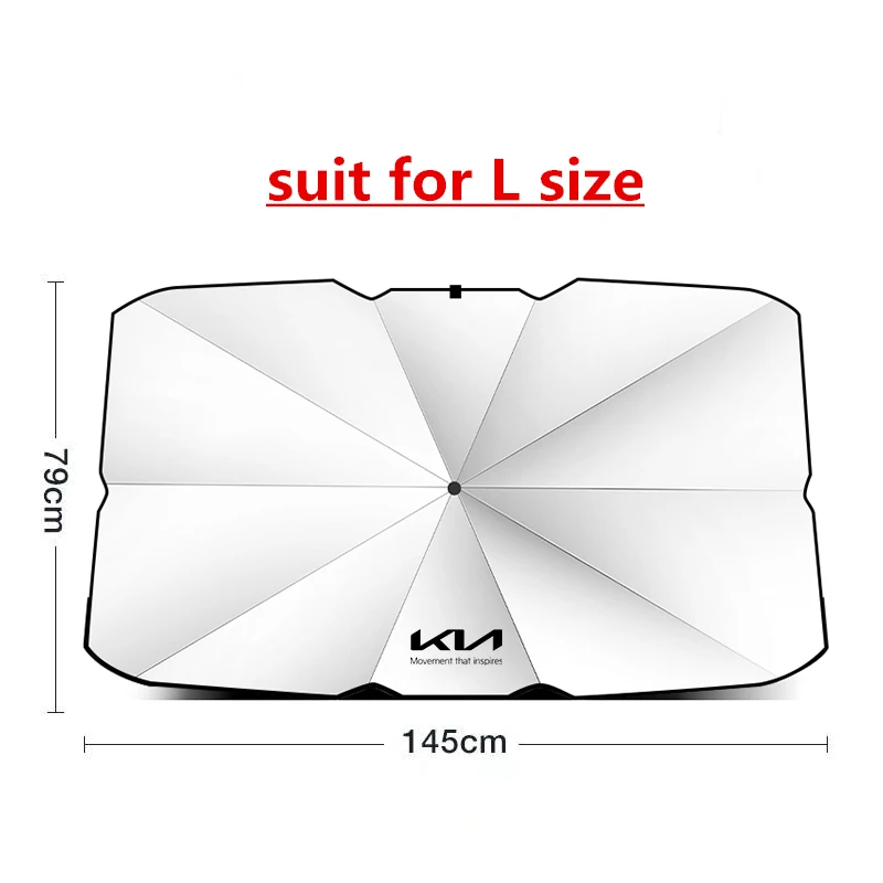 

Car Windshield Convenient Sun Protection Heat Insulation Sunshade Window Protection Heat Insulation Cloth Kia EV6 Soul Seltos