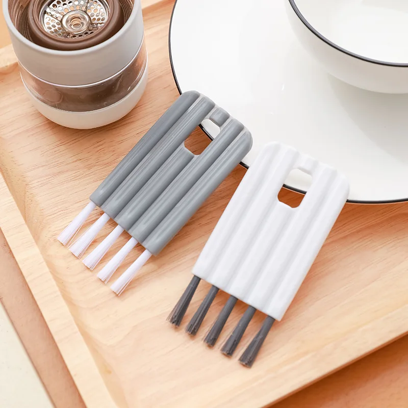 

Multifunctional Cup Washing Tools Cup Lid Brush Seam Decontamination Nylon Brush New Home Groove Crevice Cleaning Brush