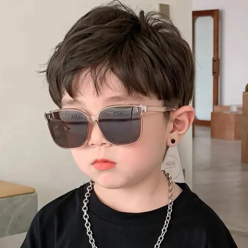 

Ins Fashion Children Sunglasses Korean Retro Square Frame Sunglasses for Children Boys Girls UV400 Summer Sunglasses Travel