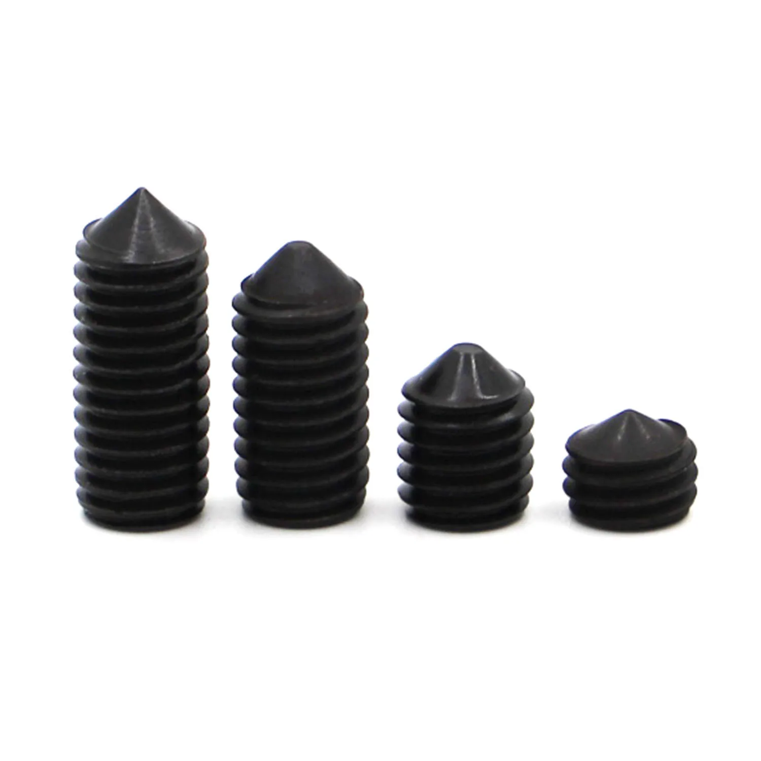 10-50Ppcs M3 M4 M5 M6 M8 M10 DIN914 черный класс 12.9 стальной шестигранный зеркальный винт набор